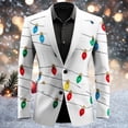 thumbnail image 3 of REDARER Décorations de Noël, Veste d'Affaires Moderne à Coupe Ajustée pour Tenue Formelle avec Design Classique et Tissu Extensible Confortable, Idéale pour les Événements et les Tenues, 3 of 4