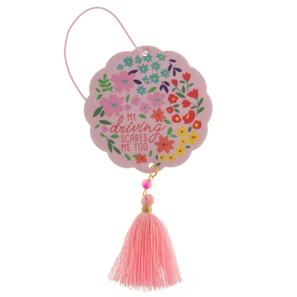 Karma , Désodorisant à l'Huile Essentielle pour Voitures Lot de 2, Maison & Bureau - Désodorisant Décoratif Coloré avec Pompon, Parfum Lavande pour Ma Conduite