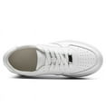 thumbnail image 3 of CMR CHAMARIPA Elevator Shoes For Women - Classic White Leather Sneakers 8CM / 3.15 Inches, 3 of 9