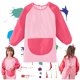 thumbnail image 2 of Batas de arte para niños, bata de manga larga para niños, delantal impermeable antiaceite para niños, con bolsillos, bata de arte y delantal para niños oso de fresa Hogar, 2 of 4
