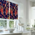thumbnail image 2 of LALILO Kitchen Curtains and Valances Set of 3 36" Folk Art Window Treatment Tiers for Window Decor, 2 of 5