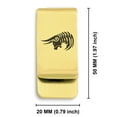 thumbnail image 2 of Stainless Steel Tribal Taurus Zodiac (Bull) Classic Slim Money Clip Credit Card Holder, 2 of 2