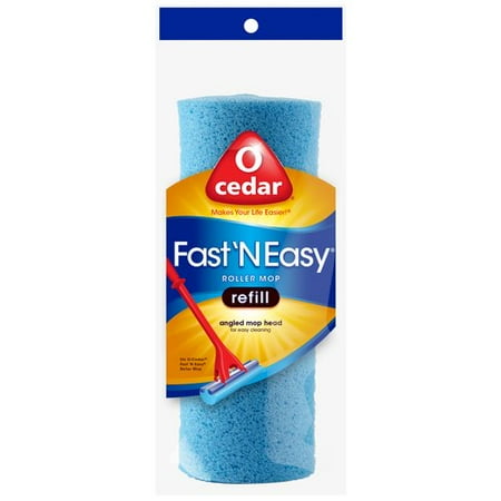 O-Cedar Fast 'N Easy Roller Angled Mop Head Refill