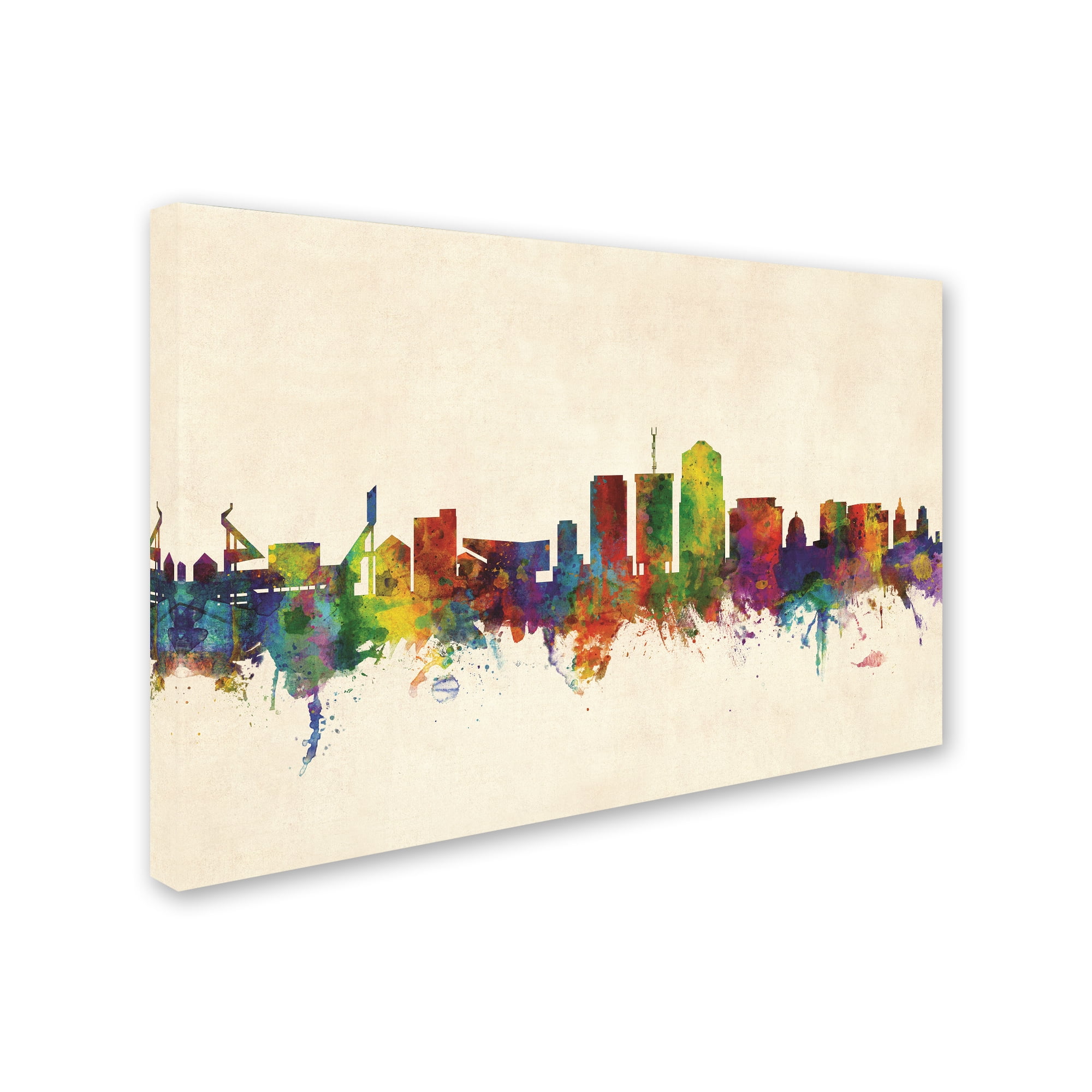 Trademark Fine Art 'Tucson Arizona Skyline III' Canvas Art by Michael Tompsett