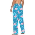 thumbnail image 6 of HPINK-T Tropical Flamingo Men's Cotton Pajama Pants Soft Comfy Sleep & Lounge Pants Pjs Bottoms with Pockets, 6 of 7