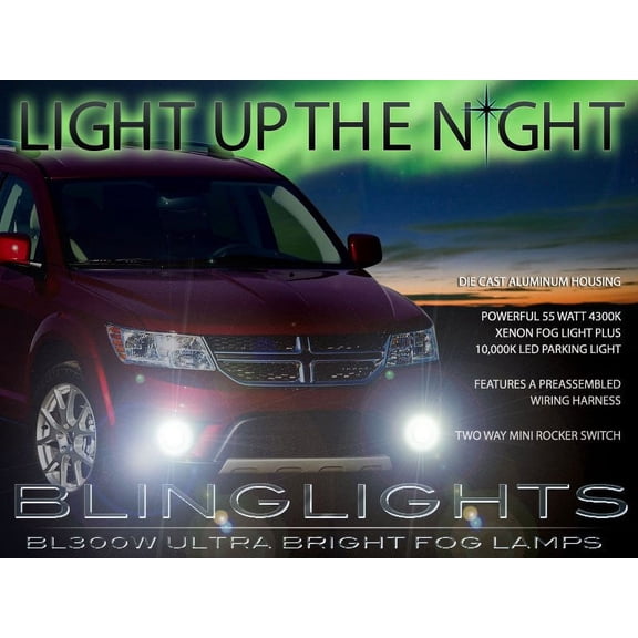 2011-2017 Dodge Journey Fog Lamps Driving Lights Kit