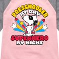 thumbnail image 3 of Peanuts - Preschooler By Day - Toddler And Youth Girls Raglan Graphic T-Shirt, 3 of 6