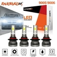 thumbnail image 1 of 4pcs For LEXUS LX470 2005 -9005 9006 LED Headlight Bulbs HB3 HB4 High Low Beam Kit 6000K White, 1 of 7