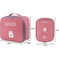thumbnail image 2 of First Aid Bag Empty Portable First Aid Box Compact Multifunctional Layered Medicine Box for Emergency Home Office Car Outdoors Boat Camping Hiking(Blue，2 PCS-S+L), 2 of 10