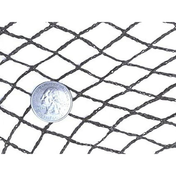 Green Vista 1/2 Inch Commercial Quality Bird Barrier Netting 10x10 Feet - Protects Vegetables, Fruit Trees, Berry Shrubs, Flowers - Small Mesh Size, Heavy Duty, UV Resistance, Steel Stakes