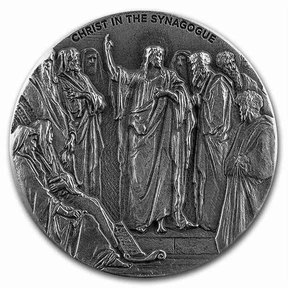 2020 2 oz Silver Coin - Biblical Series (Christ in the Synagogue)
