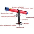 thumbnail image 3 of Herramienta de calafateo con aire comprimido para vidrio, incluye 8 cabezales de sellado, adaptador de cartucho universal de 300 a 600 ml, 3 of 5