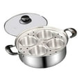 thumbnail image 4 of CoudarTitie Steamer Pot Cake Steamer for Cooking with Lid Cover Portable Kitchen Utensil Tool Cookware for Party Camping Household Travel, 4 of 9