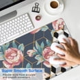 thumbnail image 4 of Long Mouse Pads for Desk,Pioneer Flower Floral Print Pattern Desk Mats on Top Of Desks, Desk Mouse Pad Extra Large with 3mm Non-Slip Base and Stitched Edge for Gaming,Office,Work,Home 31.5"x11.8", 4 of 6
