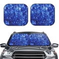 thumbnail image 2 of Balery Blurred Star Snow Christmas Parasol para parabrisas de coche de 2 piezas | Parasol plegable para parabrisas delantero de coche para la mayoría de sedanes-Small, 2 of 6