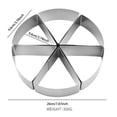 thumbnail image 3 of Stainless Steel Cake Divider Tool Commercial Grade Round Pancake Slicer For Precise Cutting And Easy Cleaning 6PCS, 3 of 4