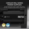 thumbnail image 2 of Fuente de alimentación Corsair RM750x ATX totalmente modular de bajo ruido, 2 of 8