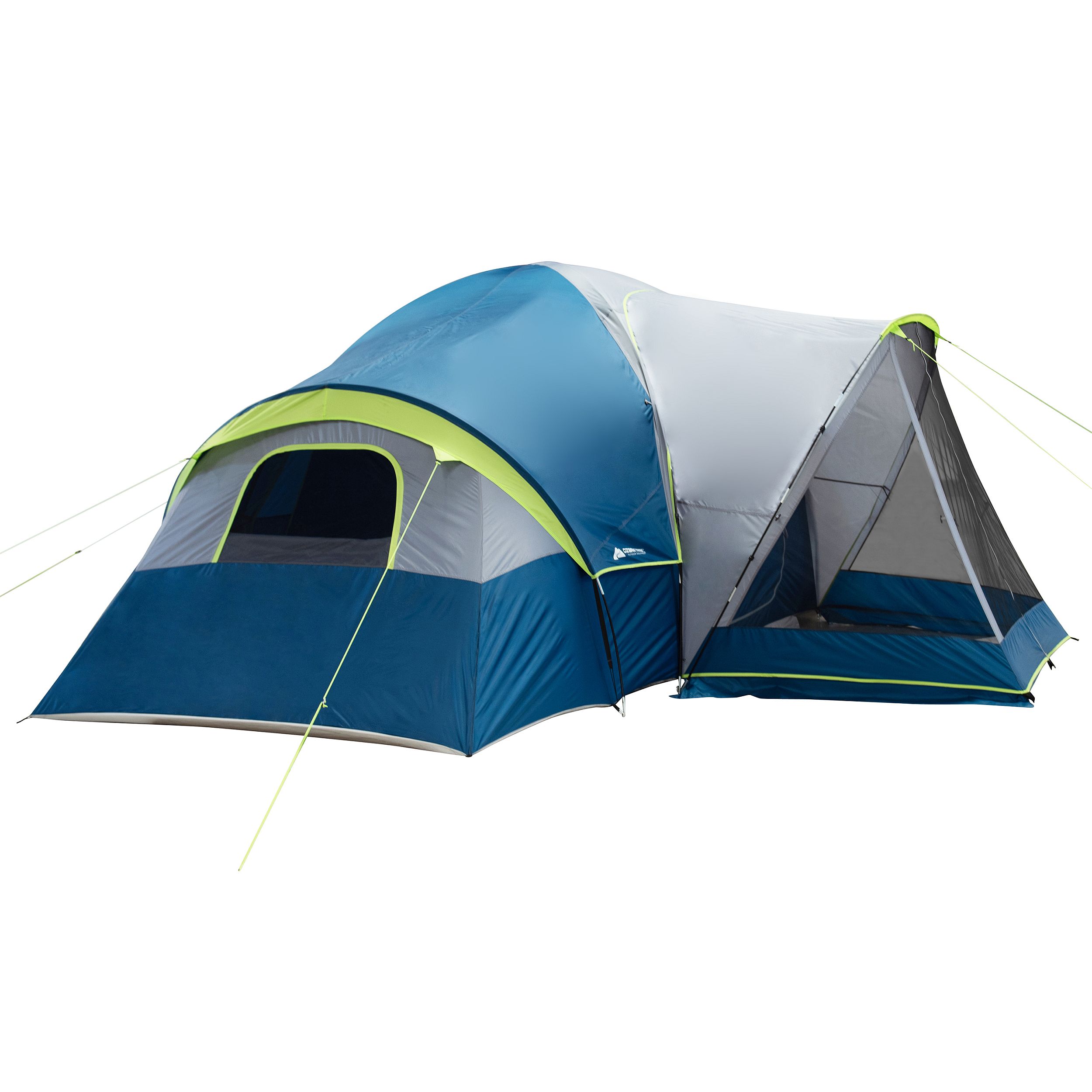 Carpa tipo domo Ozark Trail para 10 personas con porche de malla, tienda de campaña familiar de 3 habitaciones 2