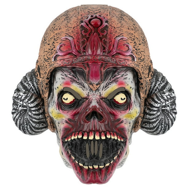 Máscara de látex para cosplay con calavera de oveja para Halloween Resident Evil