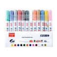 thumbnail image 2 of Rvkxad 12pc Oil-Based Paint Marker Set, 1ml Permanent Ink Pens for Ceramic Tire and Multi-Surface Painting, Paint Pens, Marker Set, 2 of 7