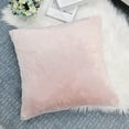 thumbnail image 3 of Home Soft Things Faux Fur Throw Pillow Cover 4 Piece Set-Peach Blush - 20" x 20", 3 of 9