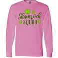 thumbnail image 3 of Inktastic Shamrock Squad with Four Leaf Clovers Long Sleeve T-Shirt, 3 of 5