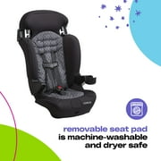 Cosco Kids Finale 2-in-1 Toddler Booster Car Seat, Fiberwave II, Black/Grey