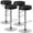 Black, variant on Costway Set of 4 Round Bar Stool Adjustable Swivel Pub Chair w/ Footrest White