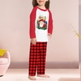 thumbnail image 4 of Traje familiar con pantalones largos cuello redondo diseño de Papá Noel ajuste holgado traje diario informal FLhrweasw Nuevo, 4 of 6