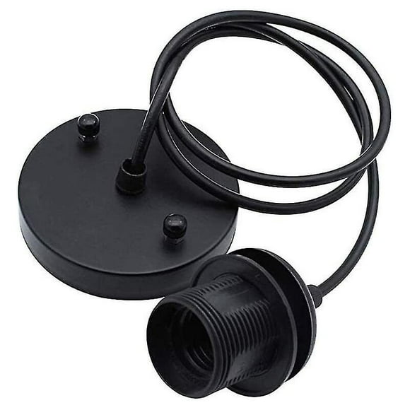E27 Pendant Lamp Holder Retro Industrial Lighting Fixture with Cable and E27 Pendant Lamp for Diy Lighting Fixtures