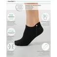 thumbnail image 2 of Calzitaly 50 DEN 6 Pairs Ankle Liner Socks, Opaque Trainer Socks In Microfiber – Unisex (USA: 5.5/9 = EU: 35/40, Black), 2 of 4