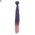 thumbnail image 4 of AYYUFE Gradient Long Straight Wig Synthetic Hair Extension for DIY BJD Doll, 4 of 6