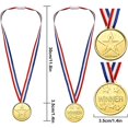 thumbnail image 3 of Ksopiavobs 20 Pcs Gold Award Medals Winner with Ribbon Necklaces Award Medals for Kids School Meeting Sports Events Talent Show Spelling Bees Party Decor or Celebration Souvenir, 3 of 6