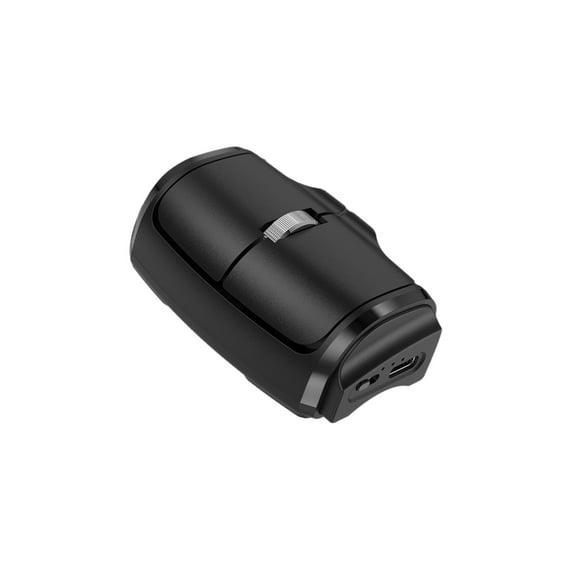 Ratón inalámbrico de ratón: ratón de anillo compacto y portátil con ratas de doble modo 2.4g+bt compatibles
