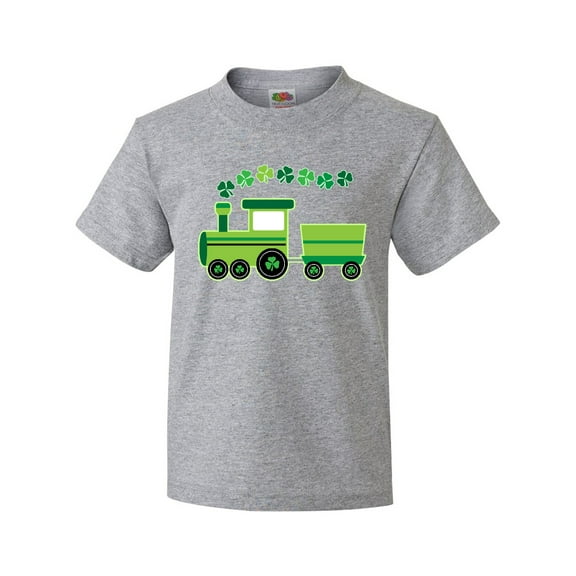 Inktastic St Patricks Irish Shamrock Train Youth T-Shirt