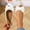 White, variant on KIJBLAE Women's Lazy Slip On Sandals, Solid Bow Decor Peep Toe Design, Soft Sole Lightweight Casual Daily Outdoor Summer Footwear Black 36