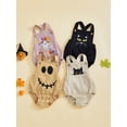 thumbnail image 3 of BemeyourBBs Baby Sleeveless Romper Black Cat/Ghost/Ghost Face Embroidery Jumpsuit, 3 of 8