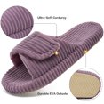 thumbnail image 3 of Ecetana Open Toe House Slippers for Women Memory Foam Bedroom Slippers Cozy Indoor House Shoes, 3 of 7