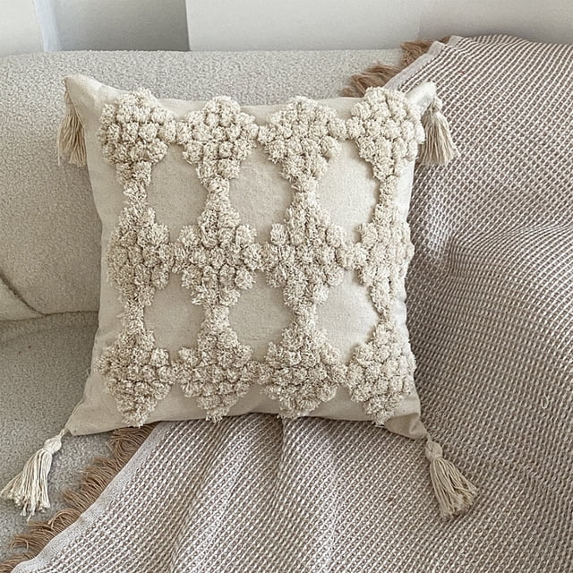 Boho Throw Pillow Covers 17x17 Of Decorative Cushion Case Striped Pillows Cover Pillow Cases Pillowcase For Sofa Couch Bed