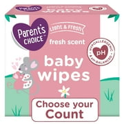 Parent's Choice Fresh Baby Wipes, 1 Flip-Top Packs 240 Total Wipes
