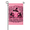 Dusty Rose Pink and Black, variant on In October We Wear Pink Breast Cancer Awareness Halloween Garden Flag, 12 x 18 Inch Double-Sided Witch Polyester Yard Flag
