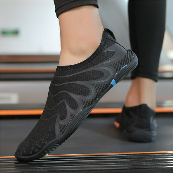 ATOGUTA Kids Aqua Beach Shoes, Non-Slip Boys Girls Water Shoes for Beach and Pool Use, Lightweight and Breathable Swim Shoes, Quick-Dry Black