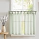 thumbnail image 1 of Cortinas de cocina Jinchan con lazo en la parte superior de lino, 60 cm de longitud, 2 paneles, 1 of 9