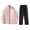 Pink, variant on JIKNTTR Men's 2 Piece Casual Set Winter Fashion Trend Stormtrooper Jackets For Men And Women For Coat Sports Jackets Casual Loose Pant Sets