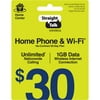 Straight Talk $30 Home Phone & Wi-Fi 30-Day Plan Direct Top Up