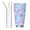 Straw Three-piece Set, variant on Logiee Watercolor Sea Shells 1 Print 20OZ Car Cup with Lid, Stainless Steel Vacuum Insulated Double Wall Travel Tumbler, Durable Insulated Coffee Mug,Thermal Cup with Straw-Without Straw