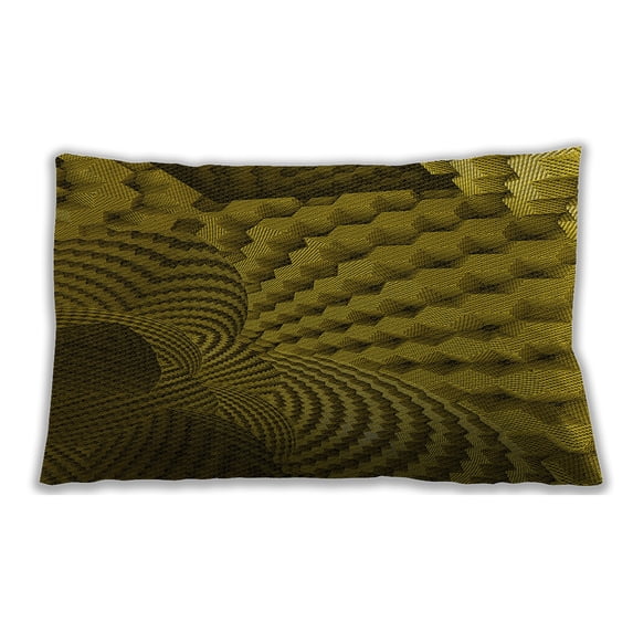 Ahgly Company Outdoor Rectangular Contemporary Lumbar Throw Pillow, 13 inch by 19 inch