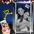 thumbnail image 3 of AISENIN 3D Crystal Photo Personalized Mothers Day Gifts Idea for Mom Custom Photo Gifts for Her Women Grandma Laser Etched Pictures Cube, 3 of 5