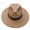 Coffee, variant on Visland Men Sun Hat Wide Brim Sunscreen Washable Friendly to Skin Beach Hat for Summer
