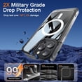 thumbnail image 5 of Magnetic Phone Case  for iPhone 13 Pro Max 6.7 inches with Yellowing Resistant & -Grade Protection [Compatible with Mag-Safe] for Men Wowen，Clear, 5 of 14